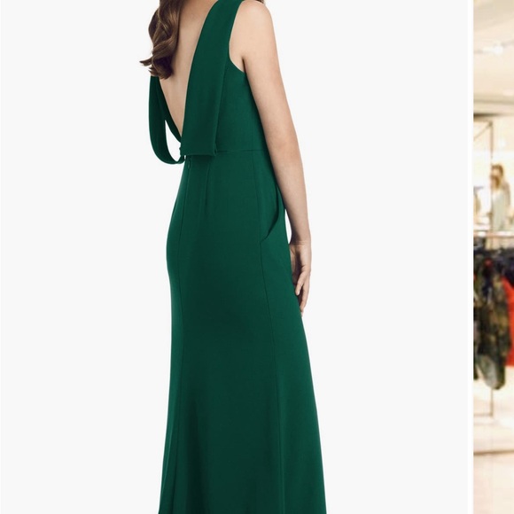 Dessy Collection - burgundy dress size 10 - Picture 3 of 4